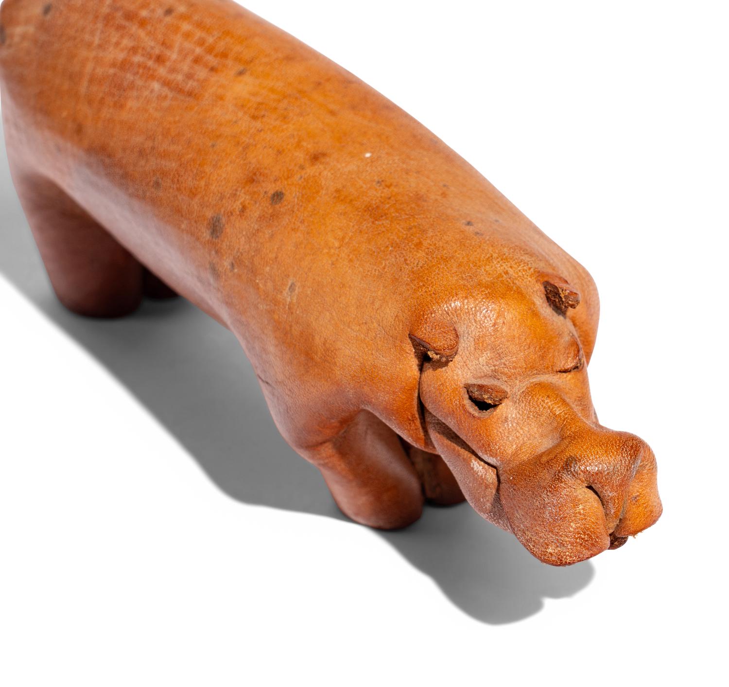 Two Leather Hippos