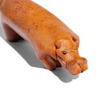 Two Leather Hippos