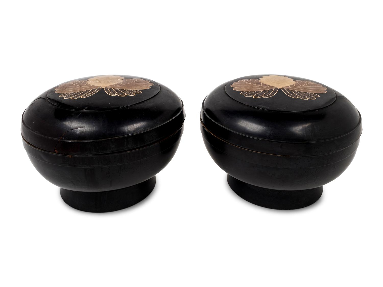 A Pair of Japanese Lacquer Boxes