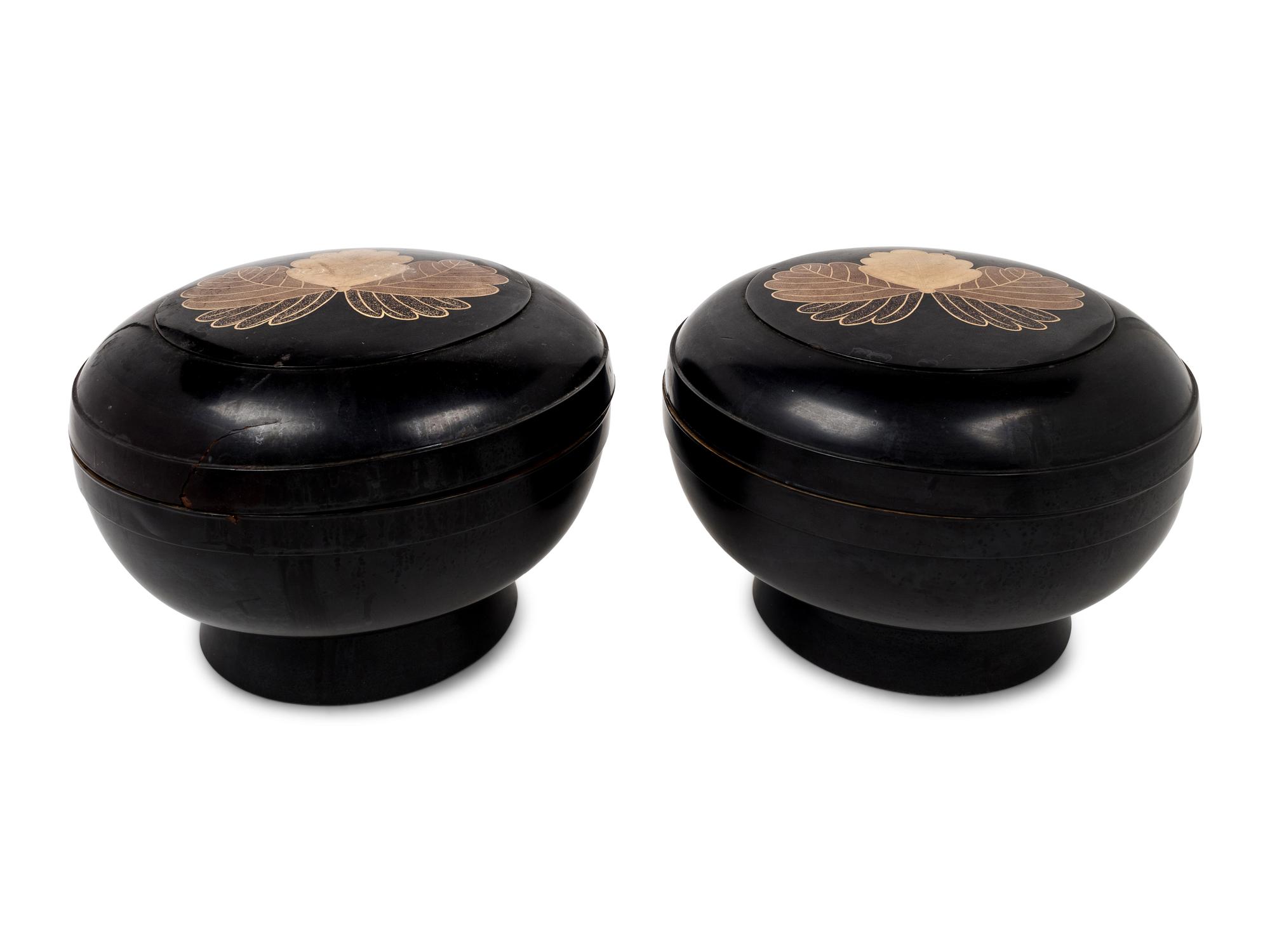 A Pair of Japanese Lacquer Boxes