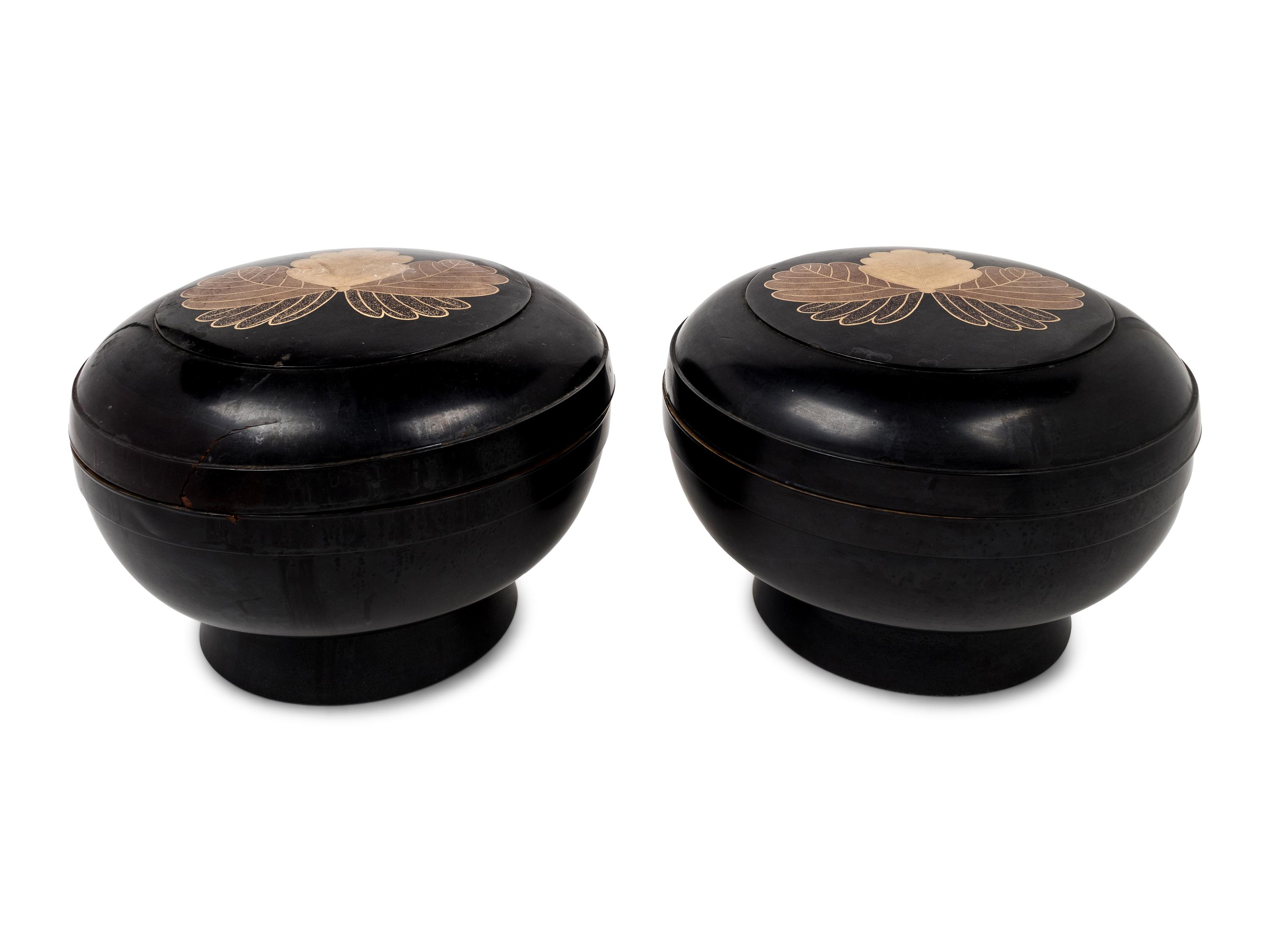 A Pair of Japanese Lacquer Boxes