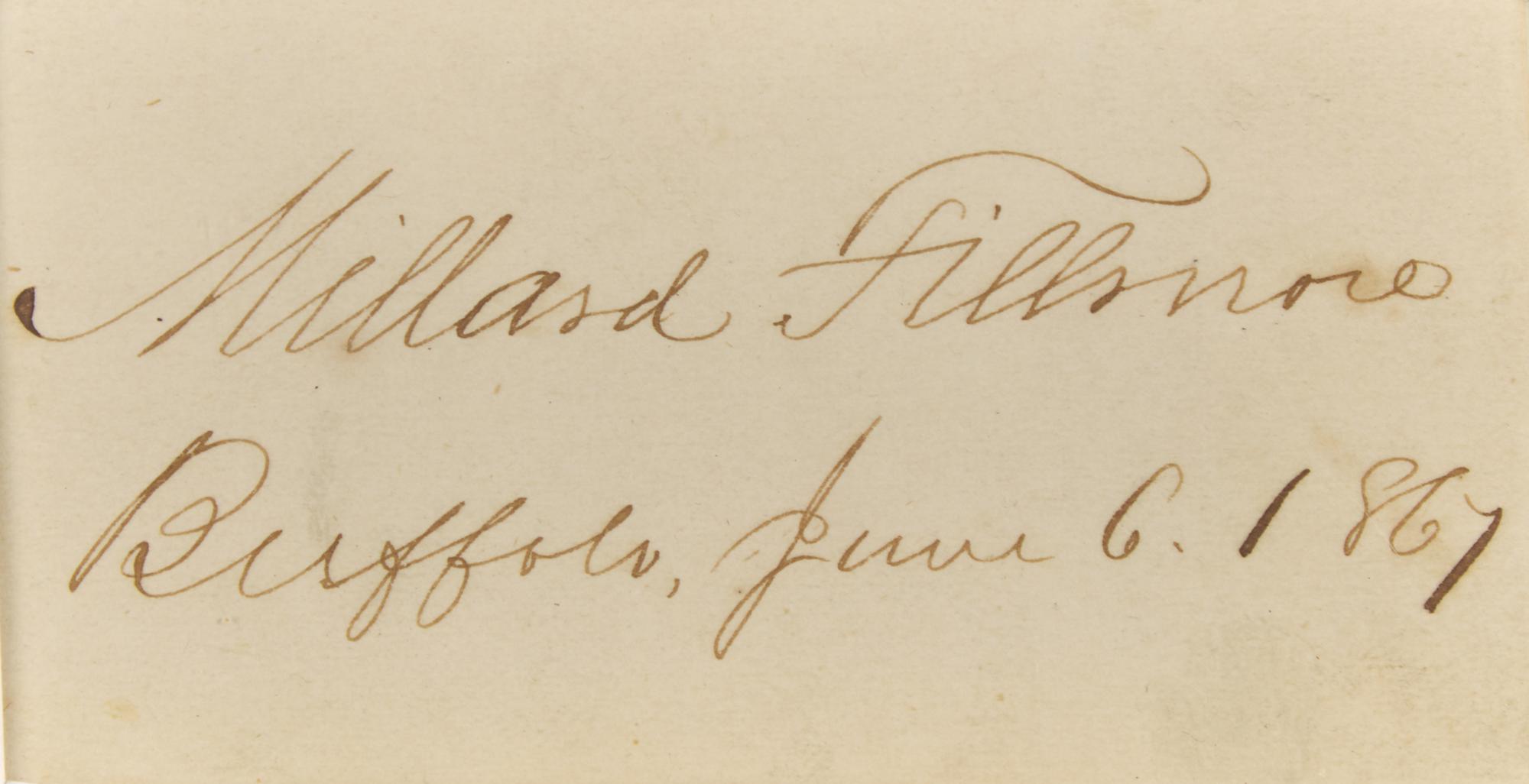[Presidential] Fillmore, Millard. Cut signature