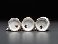 Three Fraternal Porcelain Shaving Mugs