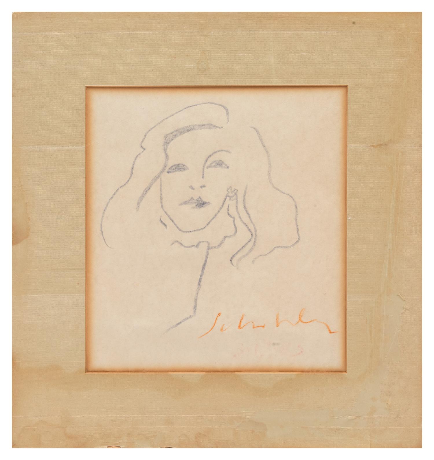 Three Works: Woman with Necklace, Sketch of Donna, Sketch of Superman