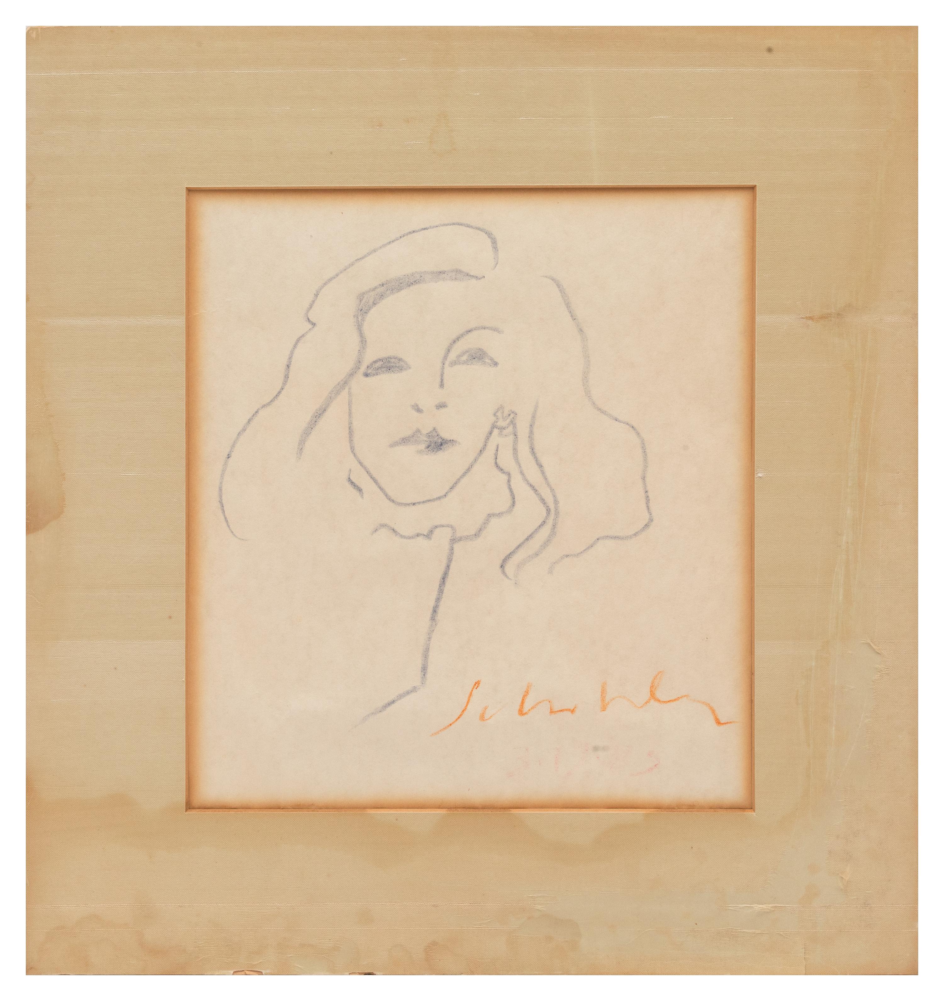 Three Works: Woman with Necklace, Sketch of Donna, Sketch of Superman