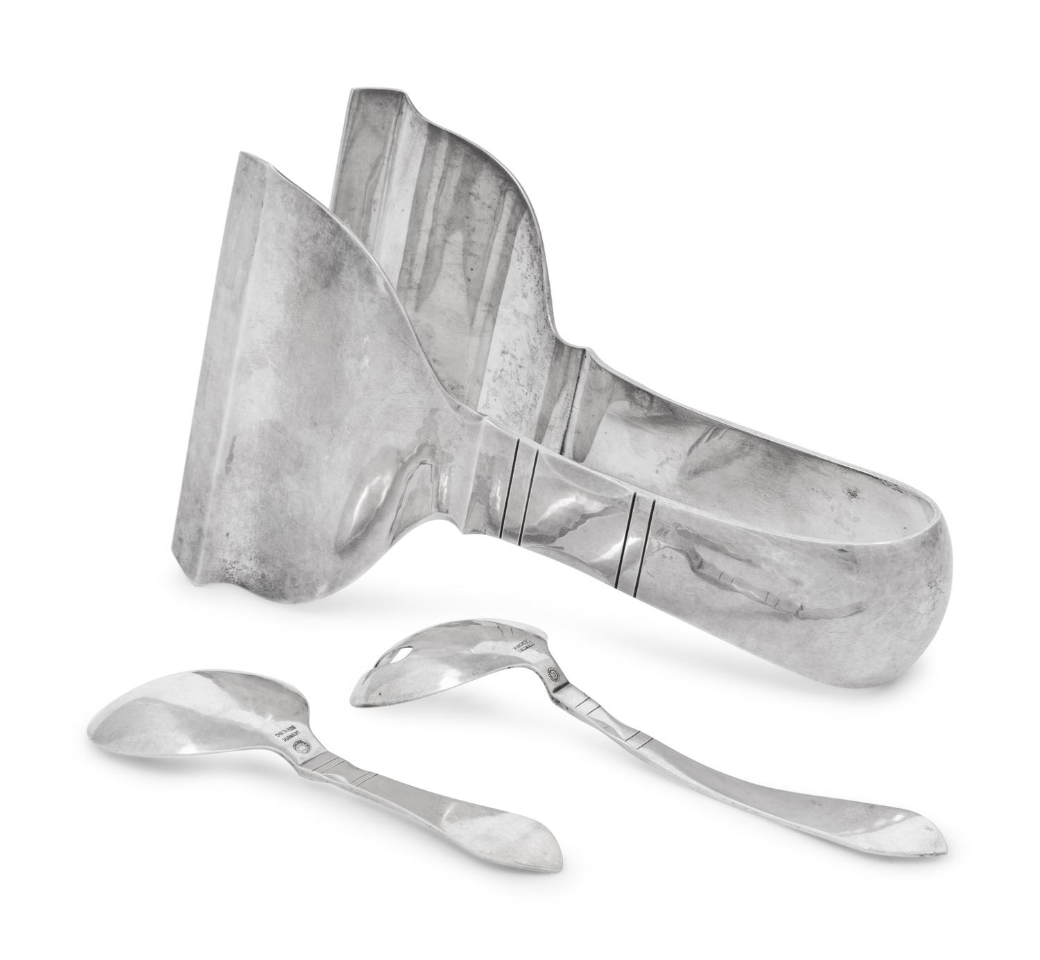Three Georg Jensen Silver Continental P attern Serving Articles