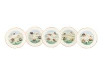 Two Sets of Limoges Plates and a Set of Royal Worcester Plates