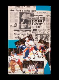 A Group of 16 1960s - 1980s New York Rangers Blue Book Media Guides,