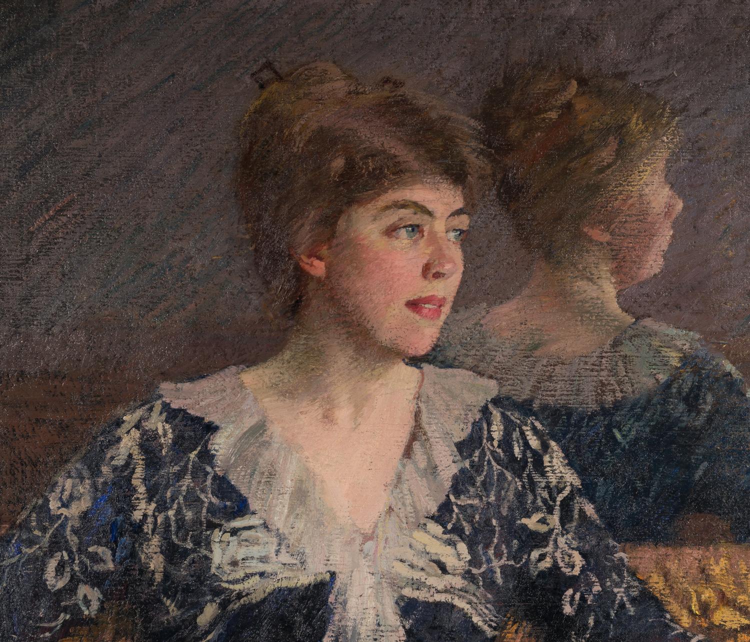 Woman by a Mirror