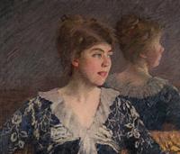 Woman by a Mirror