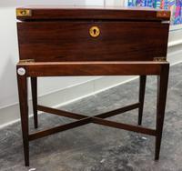 A Georgian Style Mahogany Lap Desk on Stand Width 20 inches. — 19TH CENTURY