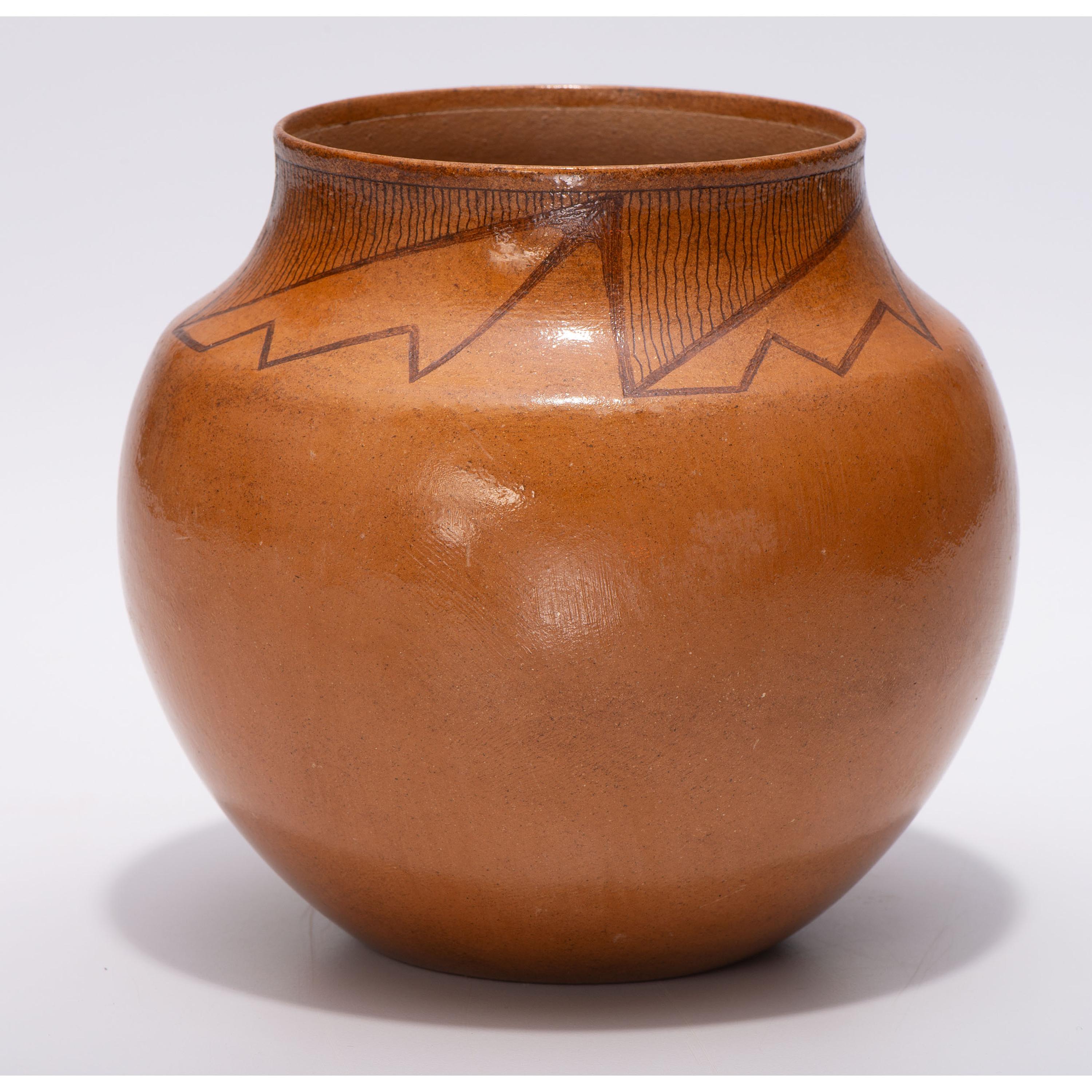 Painted Micaceous Pottery Jar
