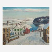 Walter Emerson Baum (American, 1884-1956) Snow-Covered Hills, Sellersville