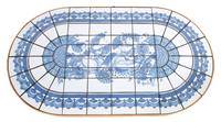 Bjorn Wiinblad (Danish, 1918-2006), 1987, a tile top low table
