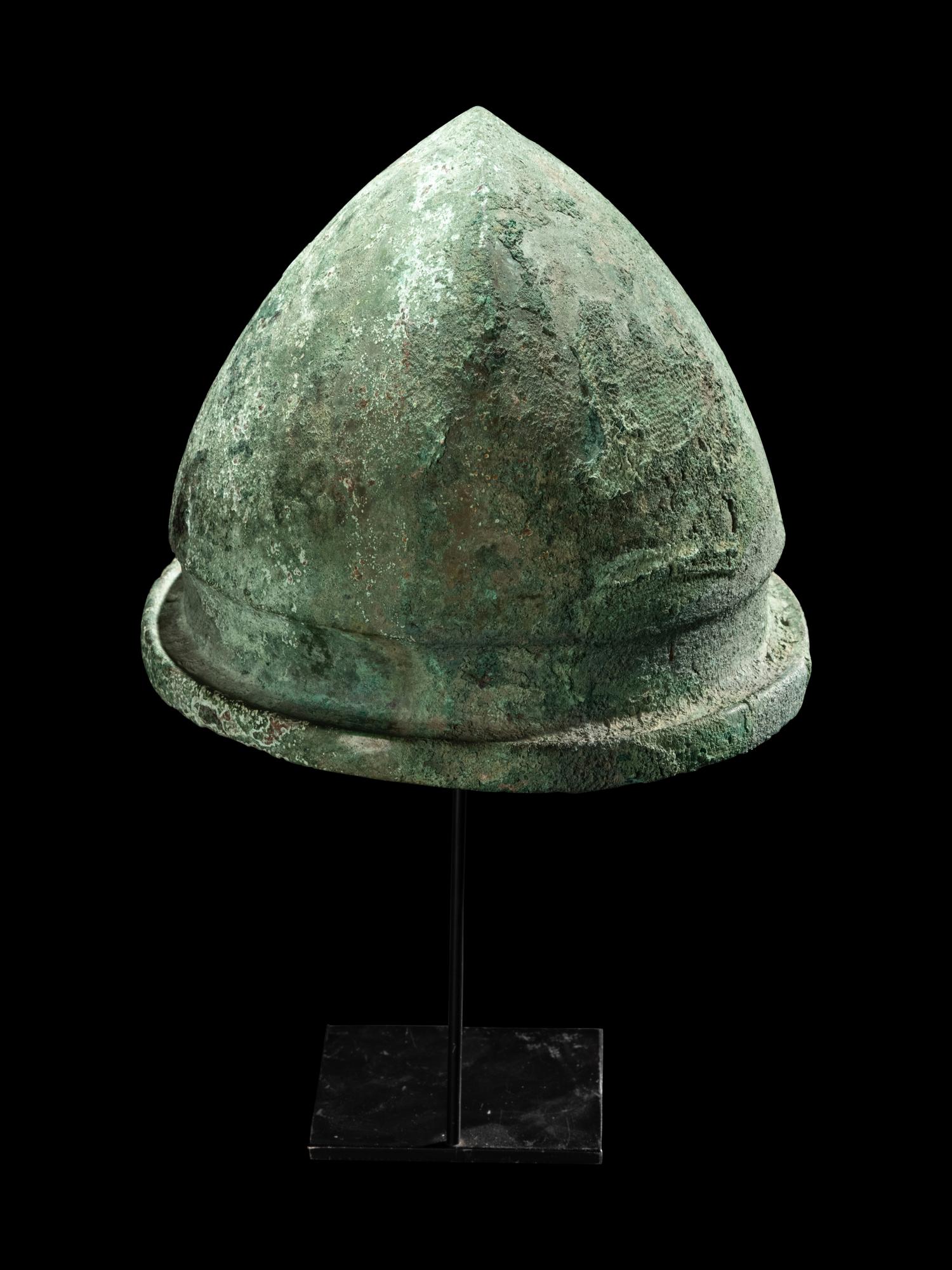 An Etruscan Bronze Negau Helmet