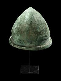 An Etruscan Bronze Negau Helmet