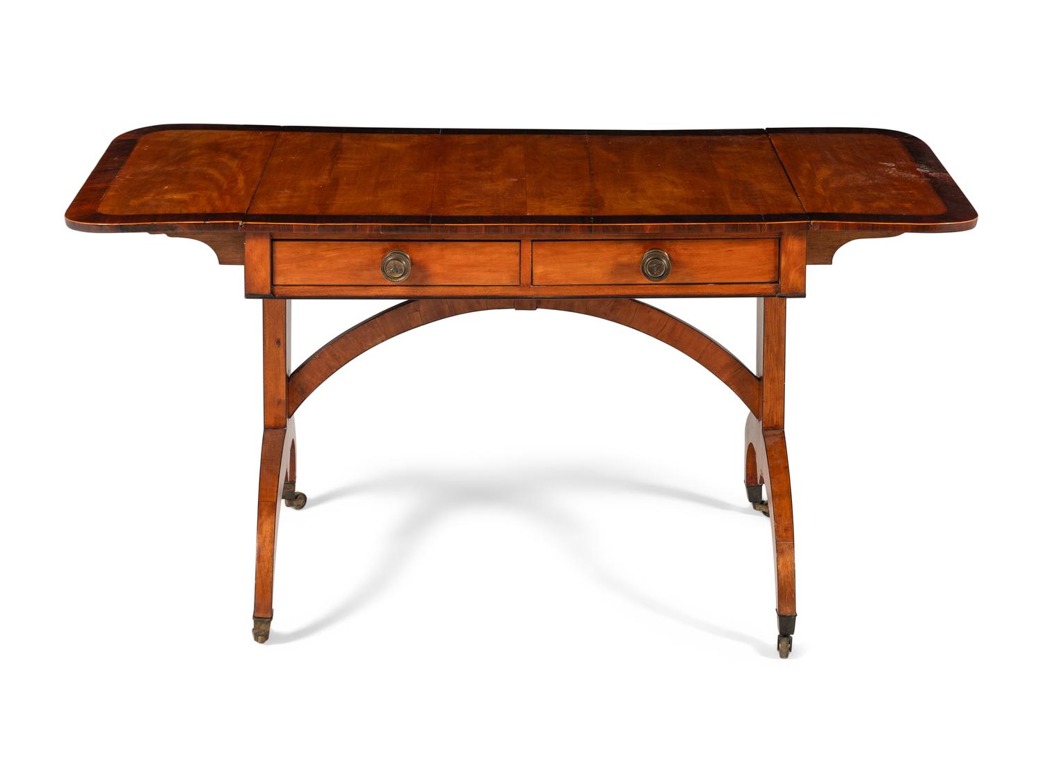 A George III Satinwood Sofa Table