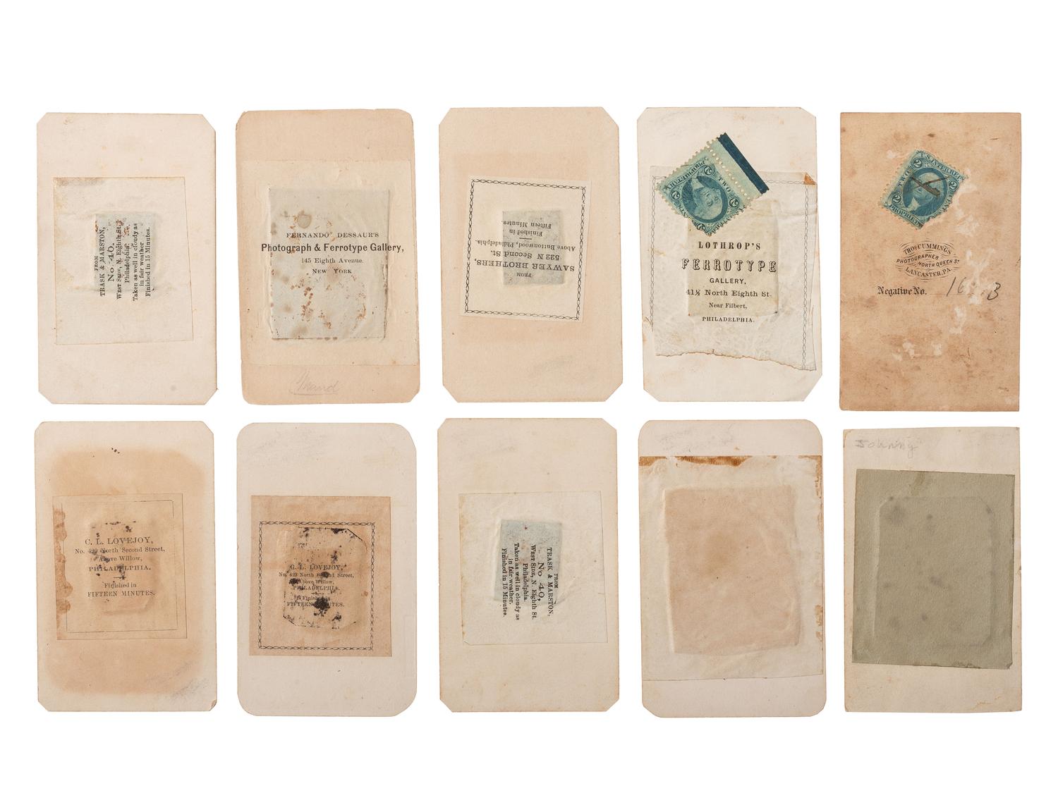 [EARLY PHOTOGRAPHY]. A group of 24 daguerreotypes, ambrotypes, tintypes, and CDVs of children of varying ages, incl. a young boy posed with his dog.