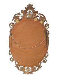 An Italian Baroque Style Carved Walnut Mirror