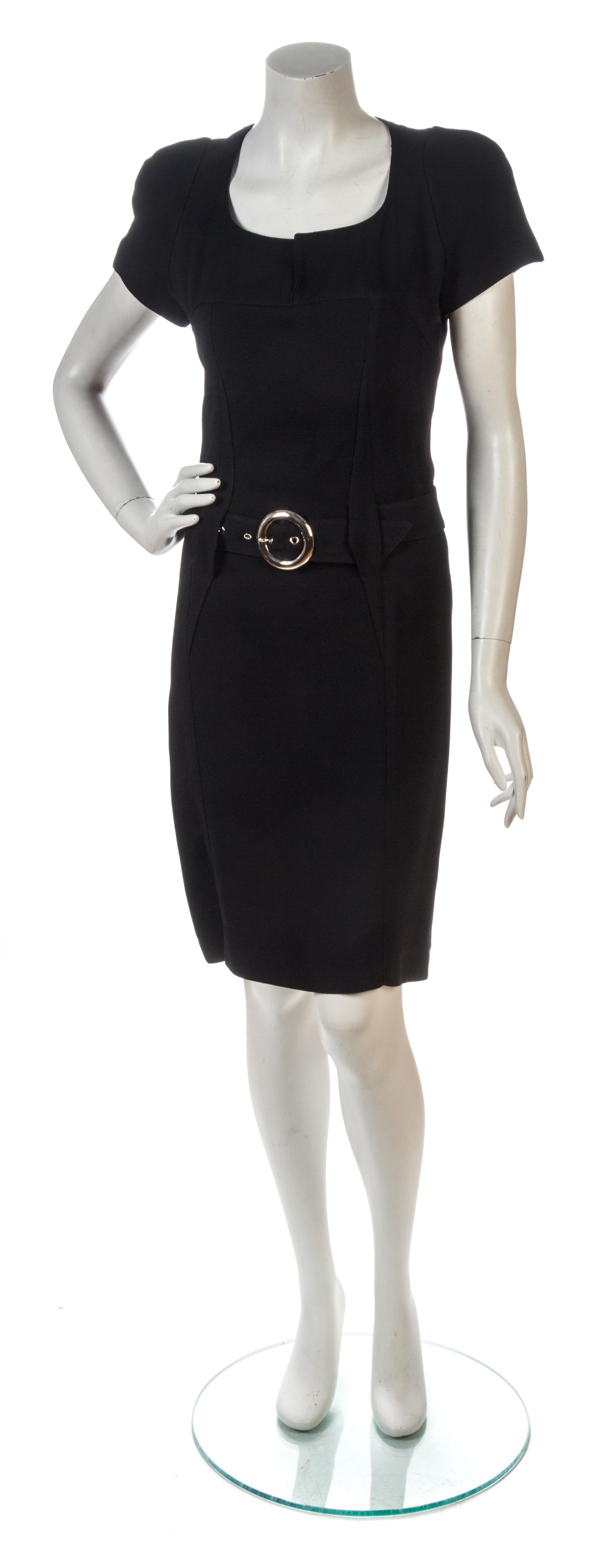 A Thierry Mugler Black Dress, Size 36.