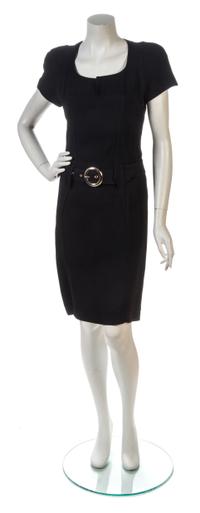 A Thierry Mugler Black Dress, Size 36.