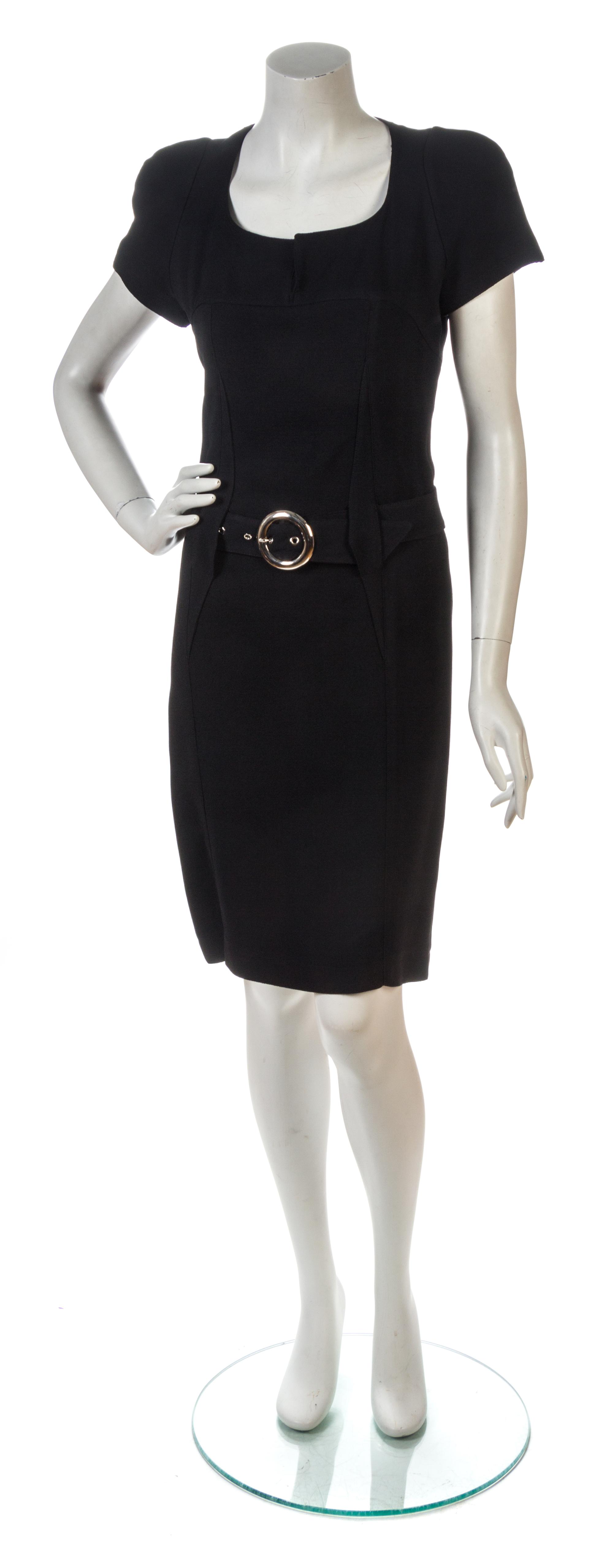 A Thierry Mugler Black Dress, Size 36.