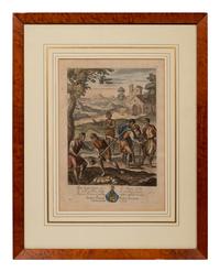 Two Pairs of Hand Colored Engravings (17th/18th Century)