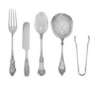 An Assembled Group of American Silver Serving Articles