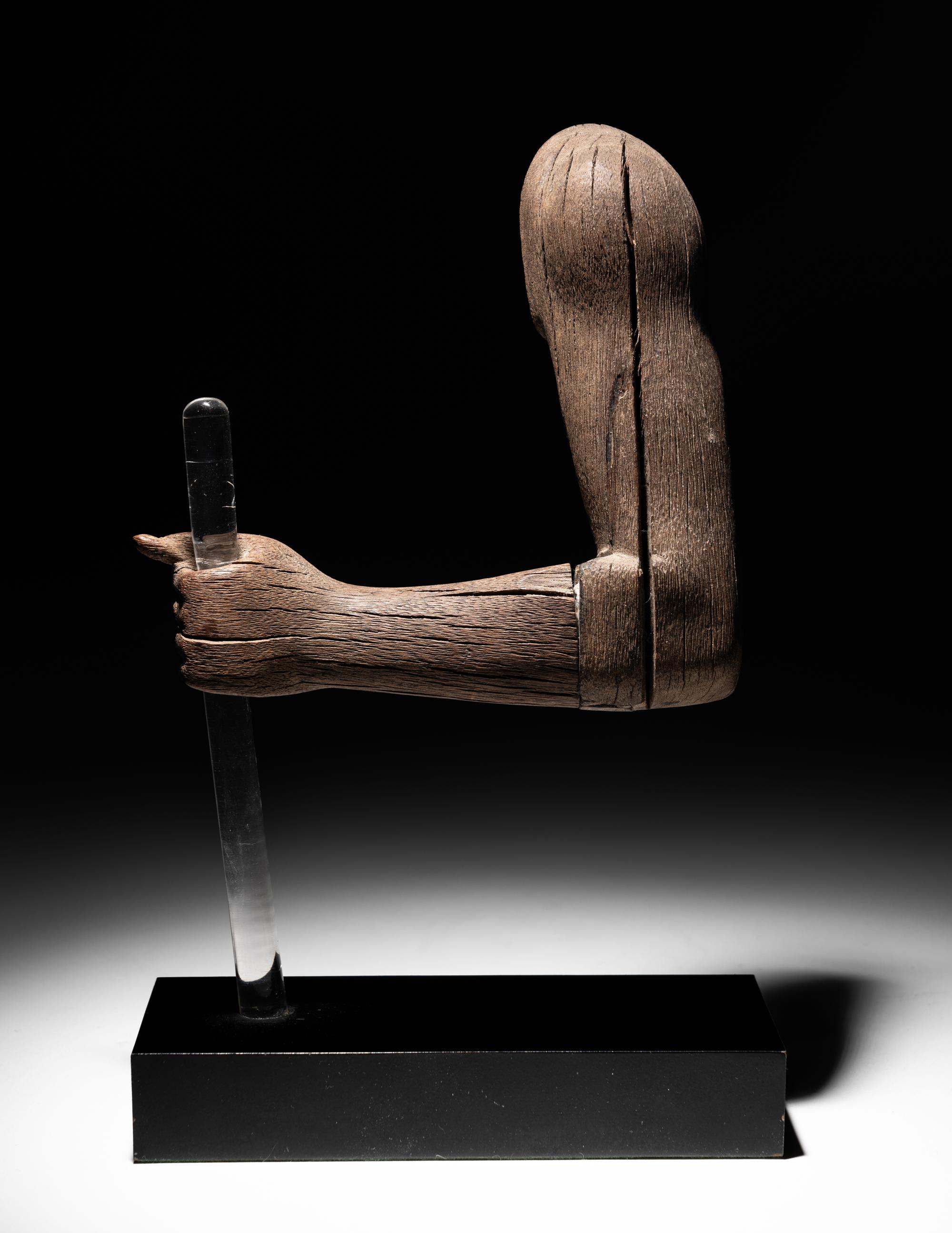 An Egyptian Wood Left Arm