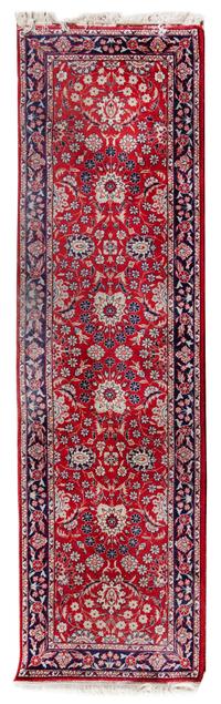 A Indo-Kashan Wool Runner 8 feet x 2 feet 3 inches. — 20TH CENTURY