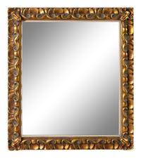 A Rococo Style Giltwood Mirror