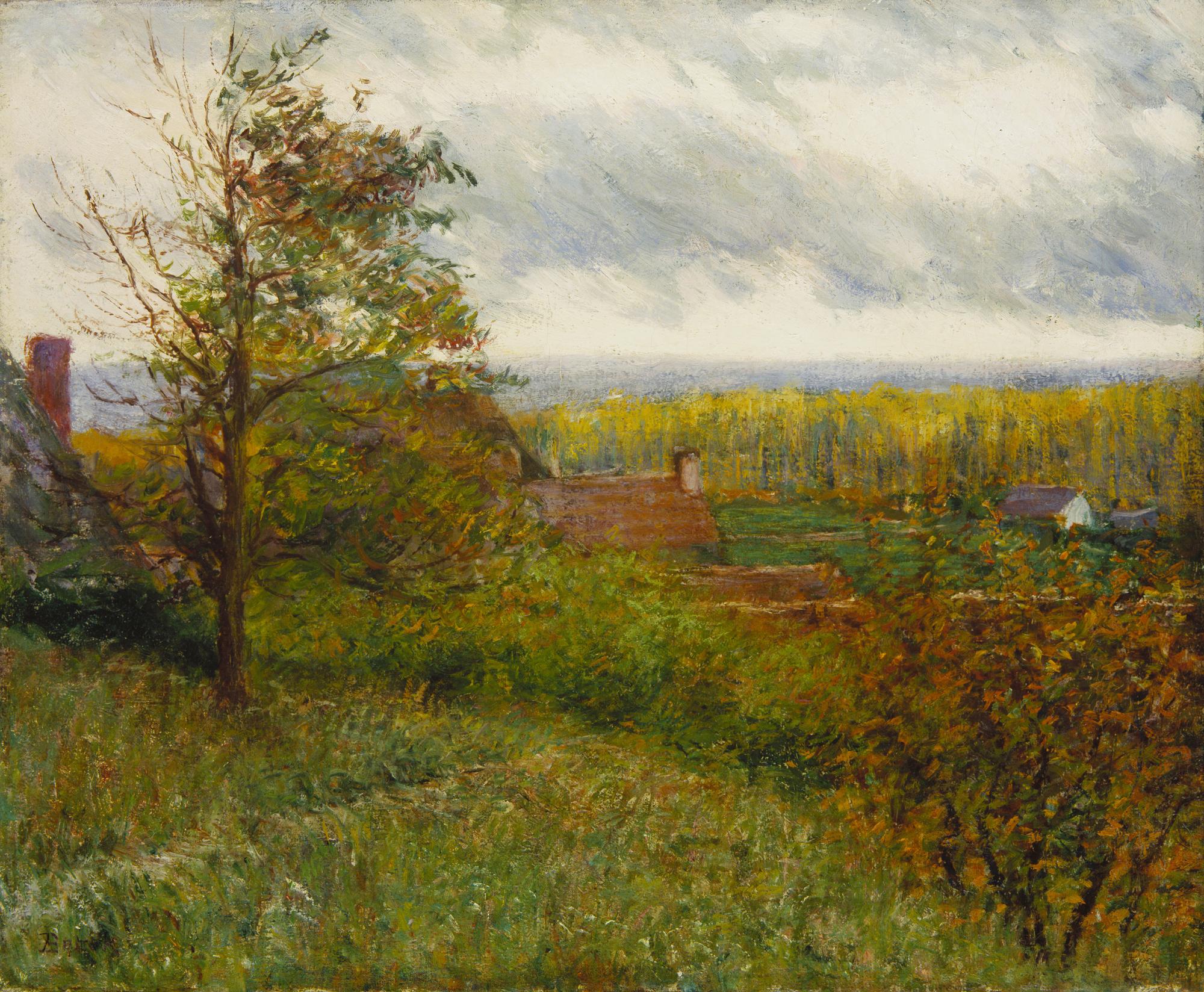 John Leslie Breck, (American, 1860 - 1899), Giverny Hillside