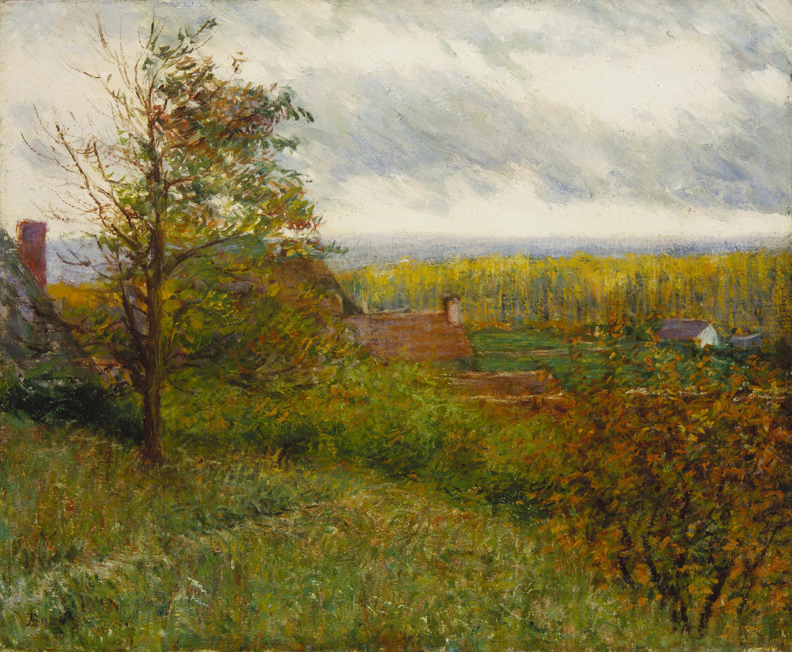 John Leslie Breck, (American, 1860 - 1899), Giverny Hillside