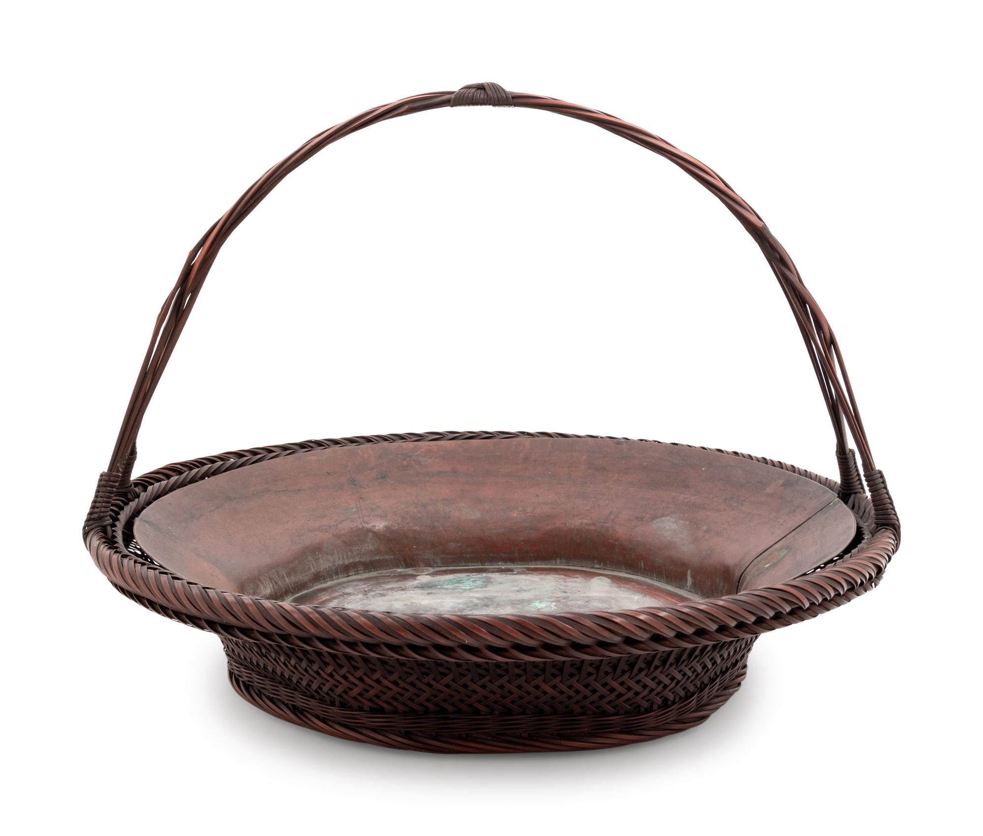 A Bamboo Flower Arranging Basket