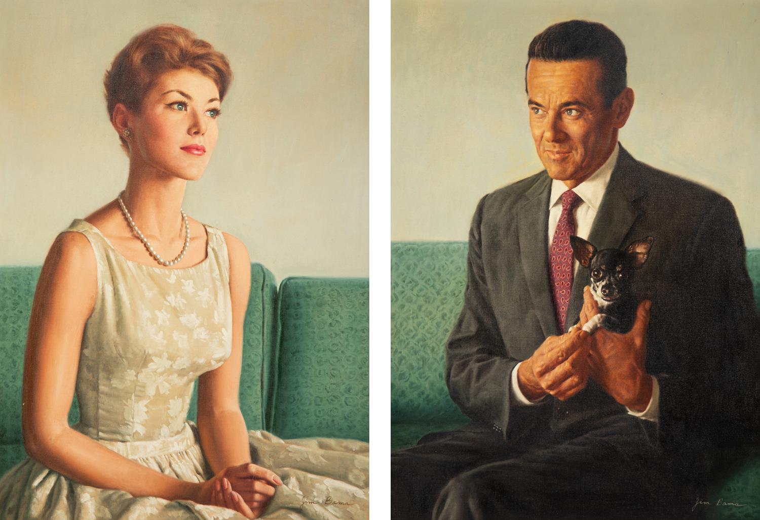 Portraits of Larry Liebowitz and Dian Roland , 1961