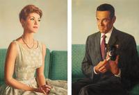 Portraits of Larry Liebowitz and Dian Roland , 1961