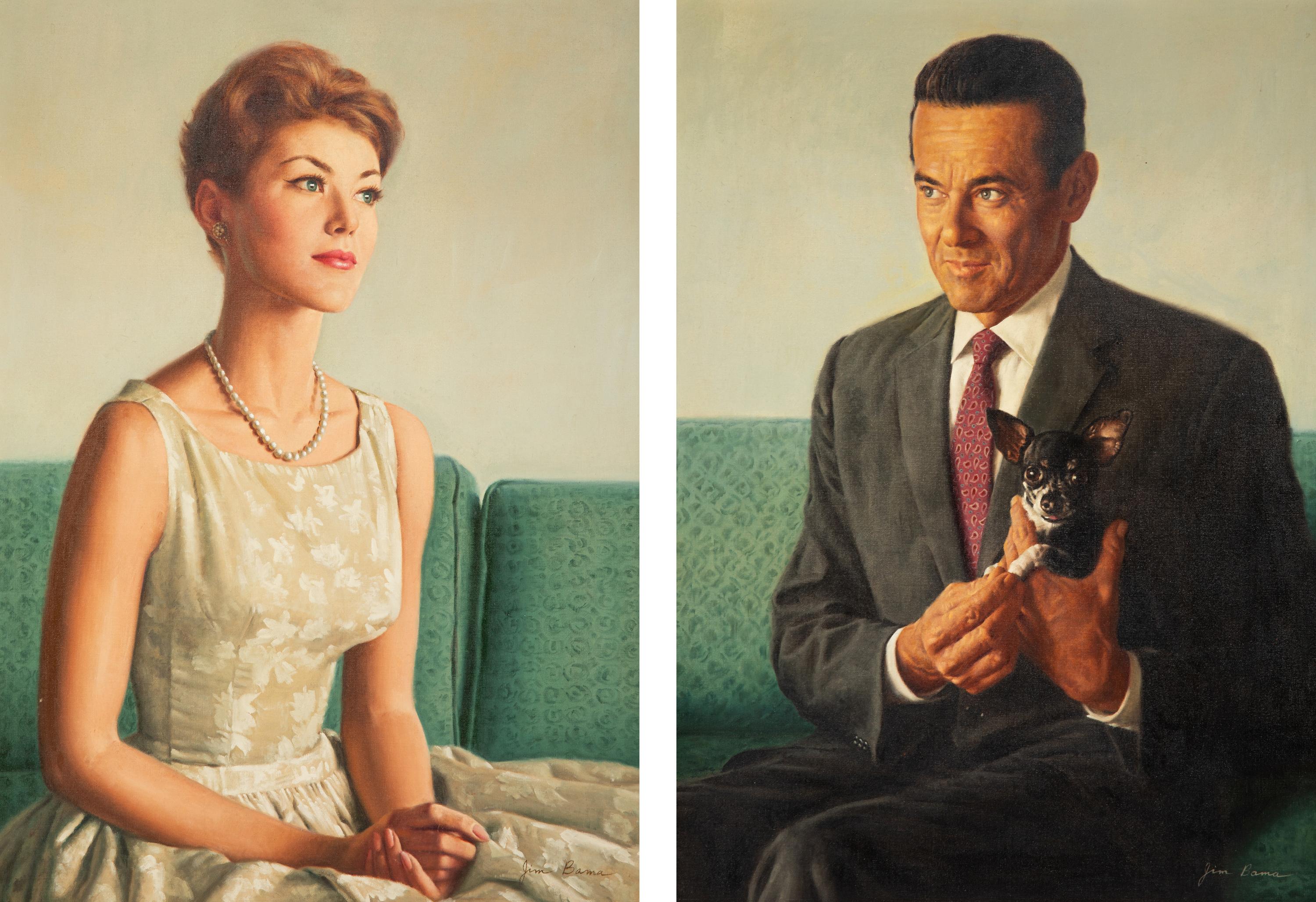 Portraits of Larry Liebowitz and Dian Roland , 1961