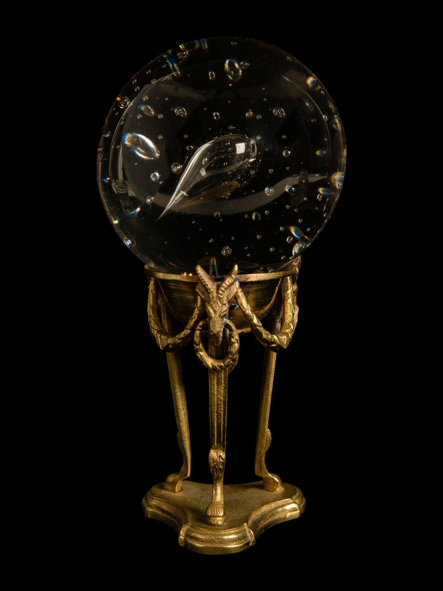 A Group of Four French Glass and Gilt Metal Mounted Desk Objects — 19TH/20TH CENTURY