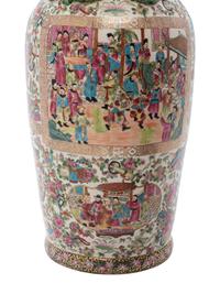 A Pair of Chinese Export Famille Rose Porcelain Vases