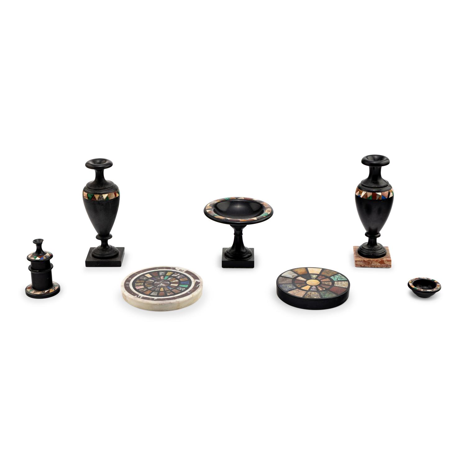 A Collection of Specimen Marble Table Articles