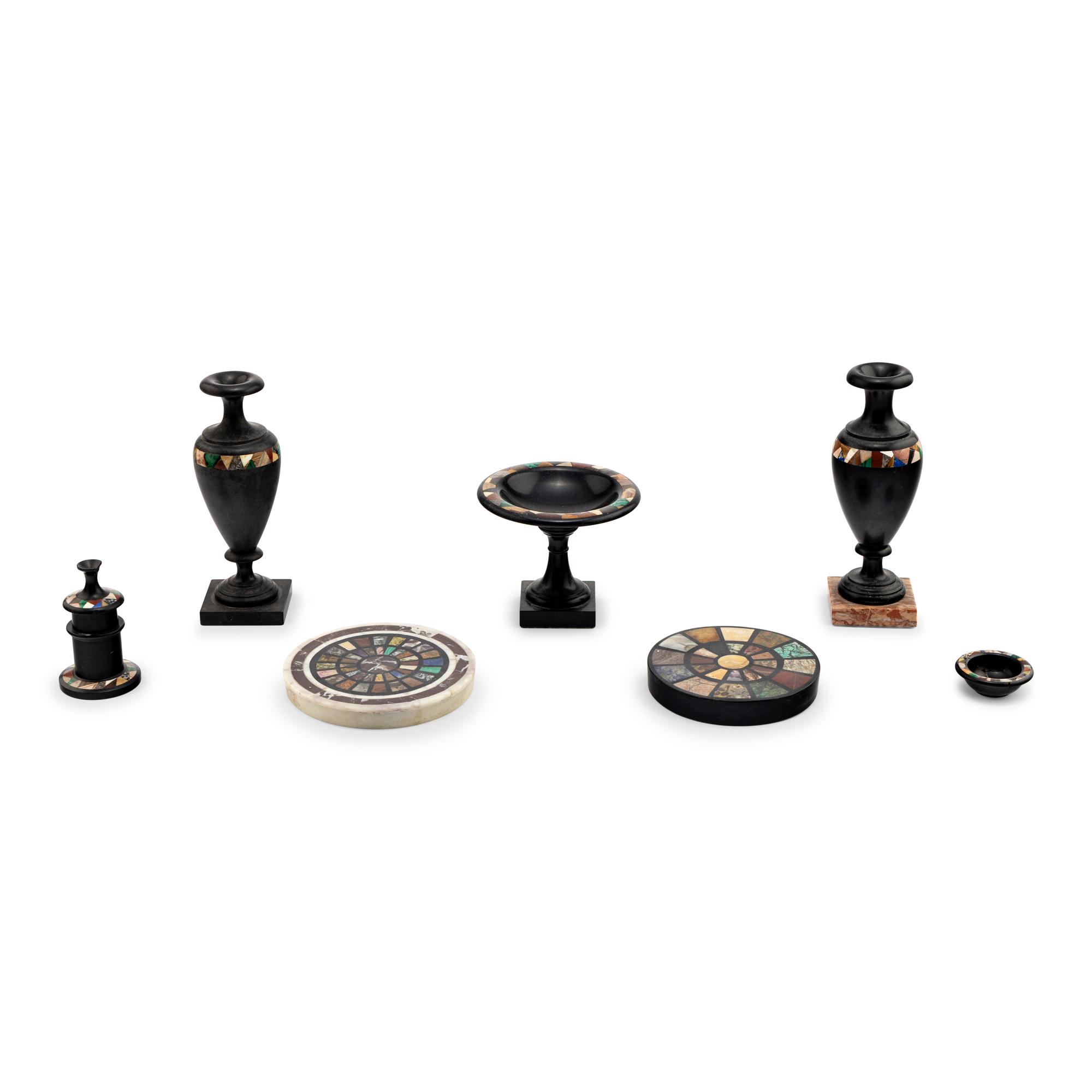 A Collection of Specimen Marble Table Articles