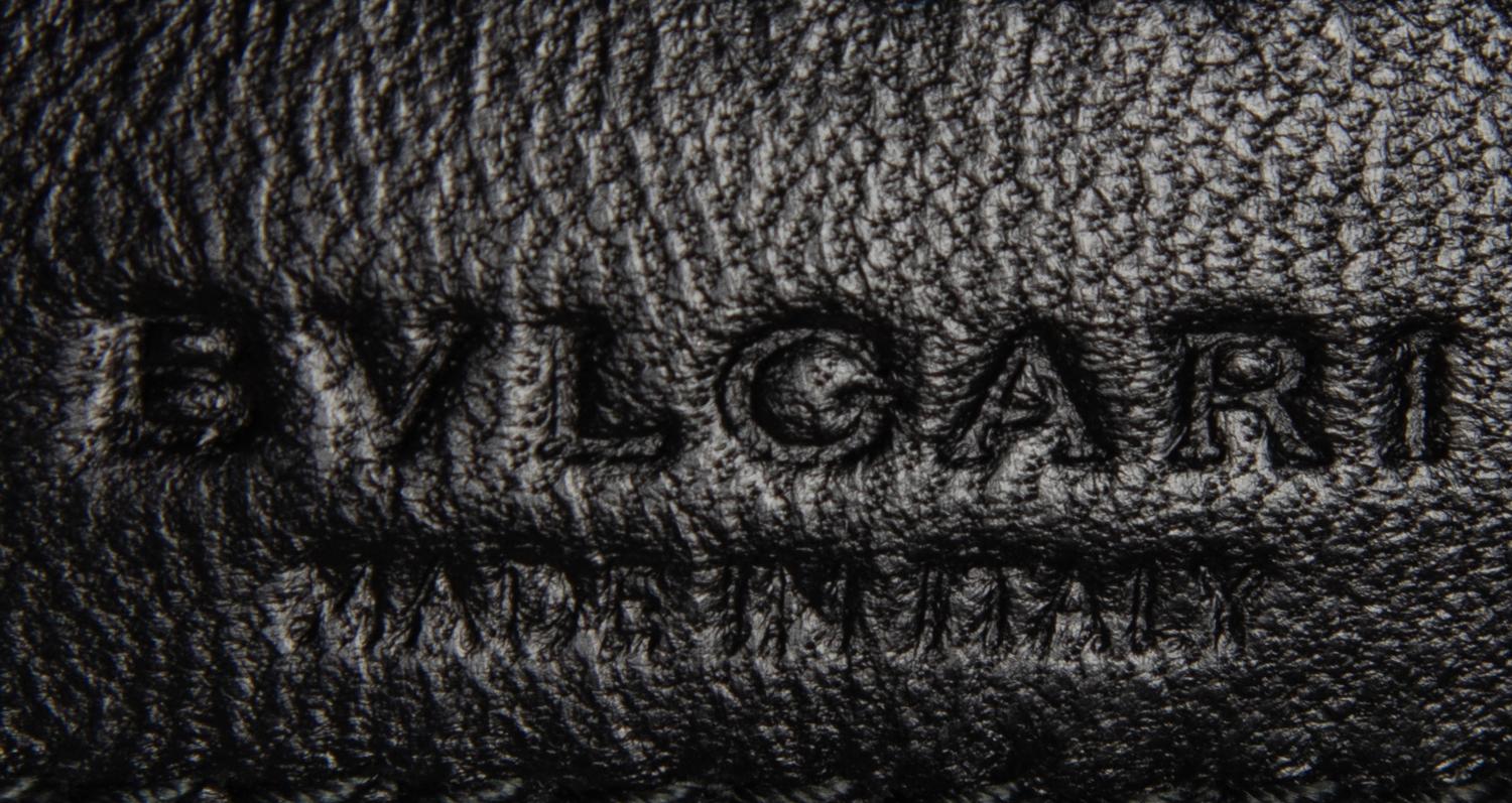 Bvlgari Pleated Leather Twit Tote