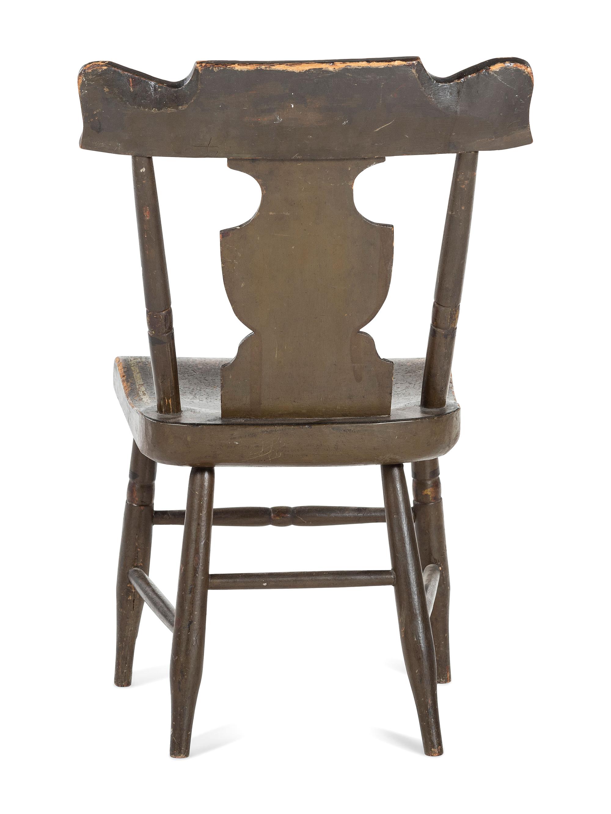 A Country Classical Paint Decorated Child's Chair