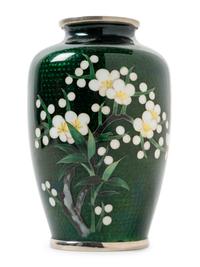 Seven Japanese Cloisonné Enamel Cabinet Vases