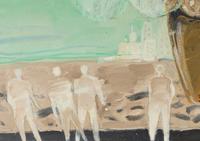 A group of three paintings ( Le pique-nique , Le paon , and Devant le port )