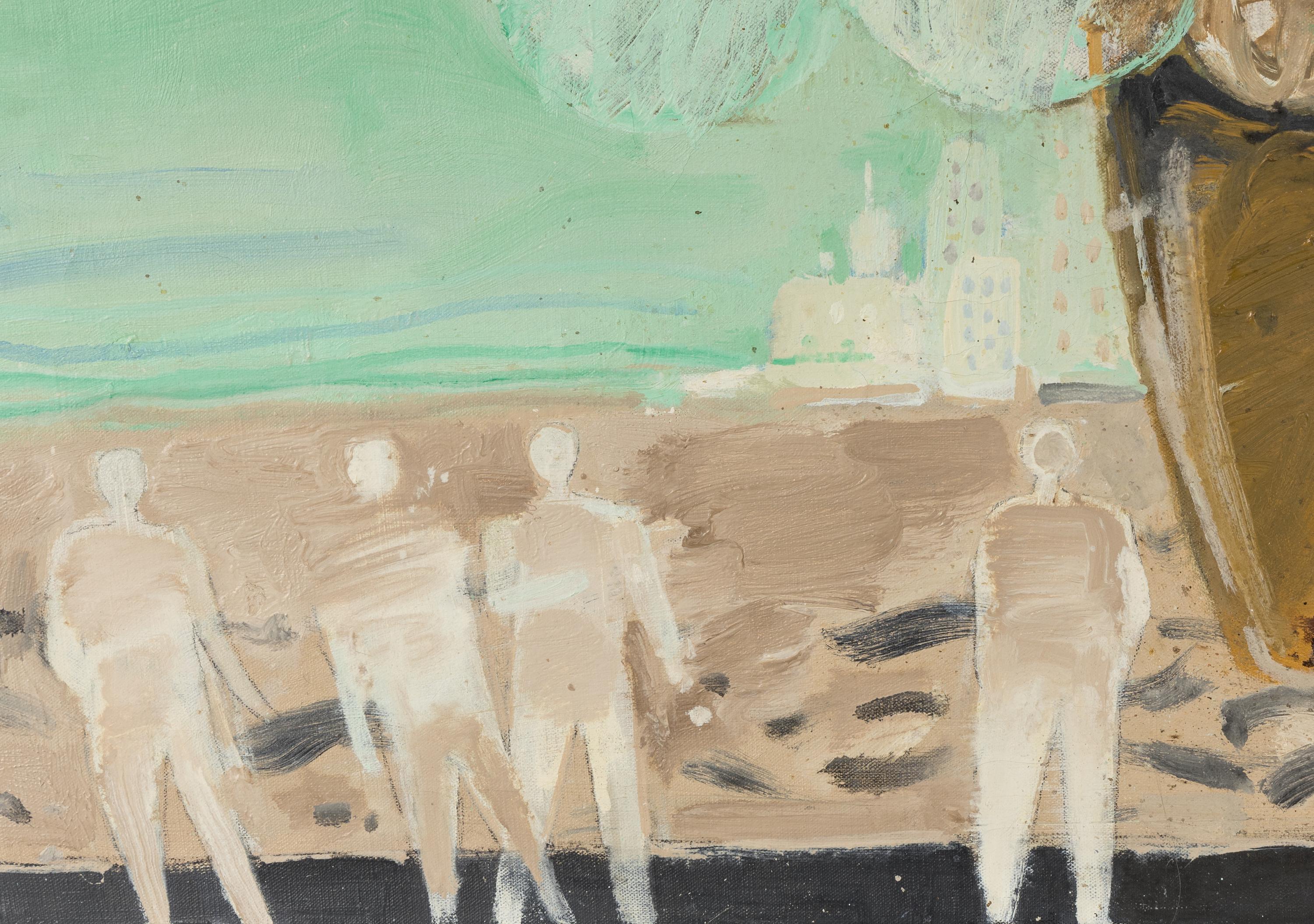 A group of three paintings ( Le pique-nique , Le paon , and Devant le port )