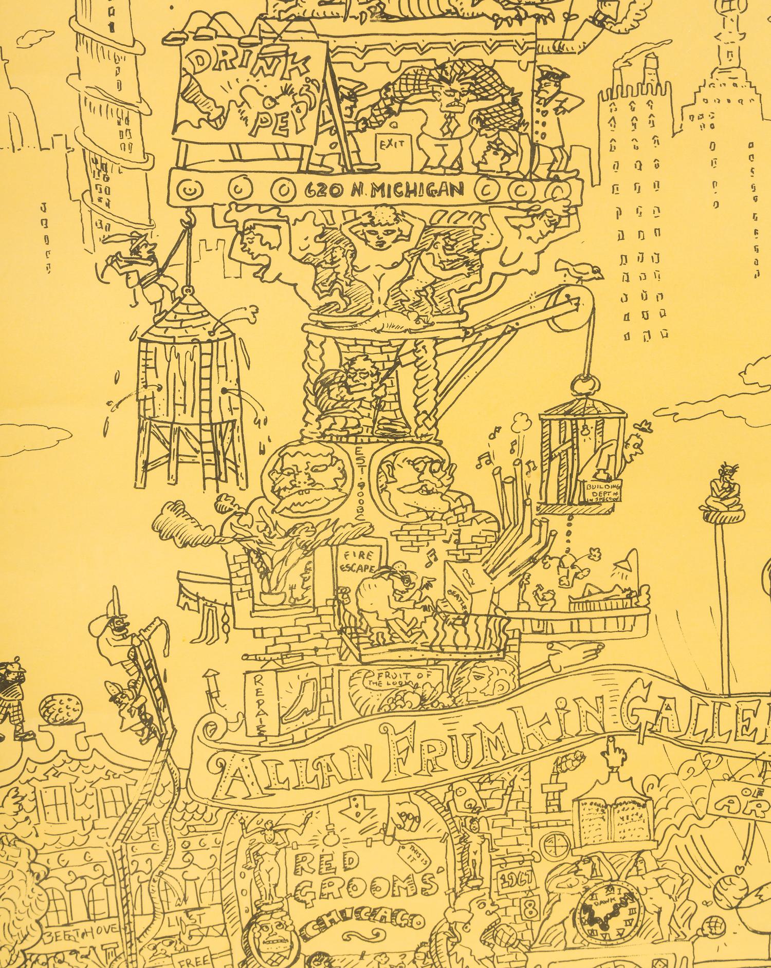 The City of Chicago, Allan Frumkin Exhibition Poster , 1967-68