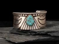 Silver and Turquoise Cuff Bracelet