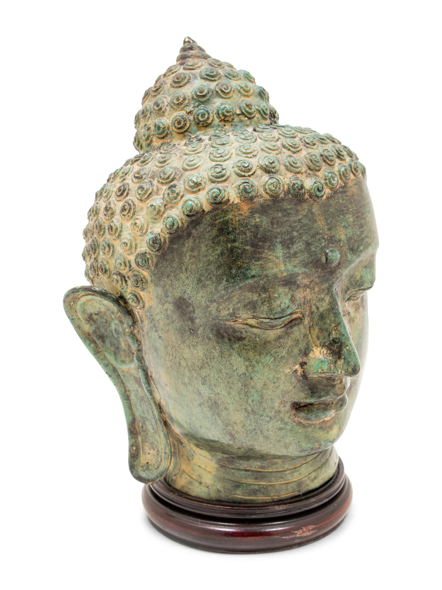 A Pair of Southeast Asian Deity Heads