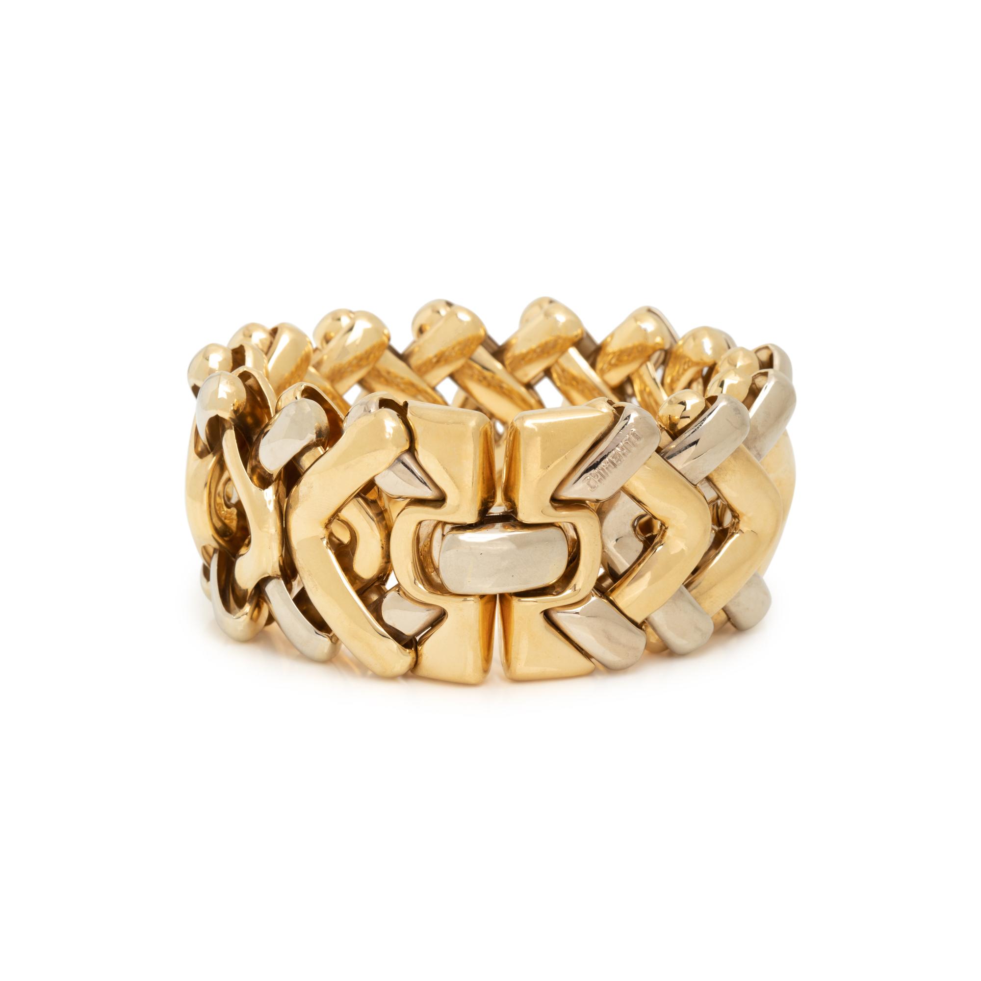 CHIMENTO, BICOLOR GOLD BRACELET